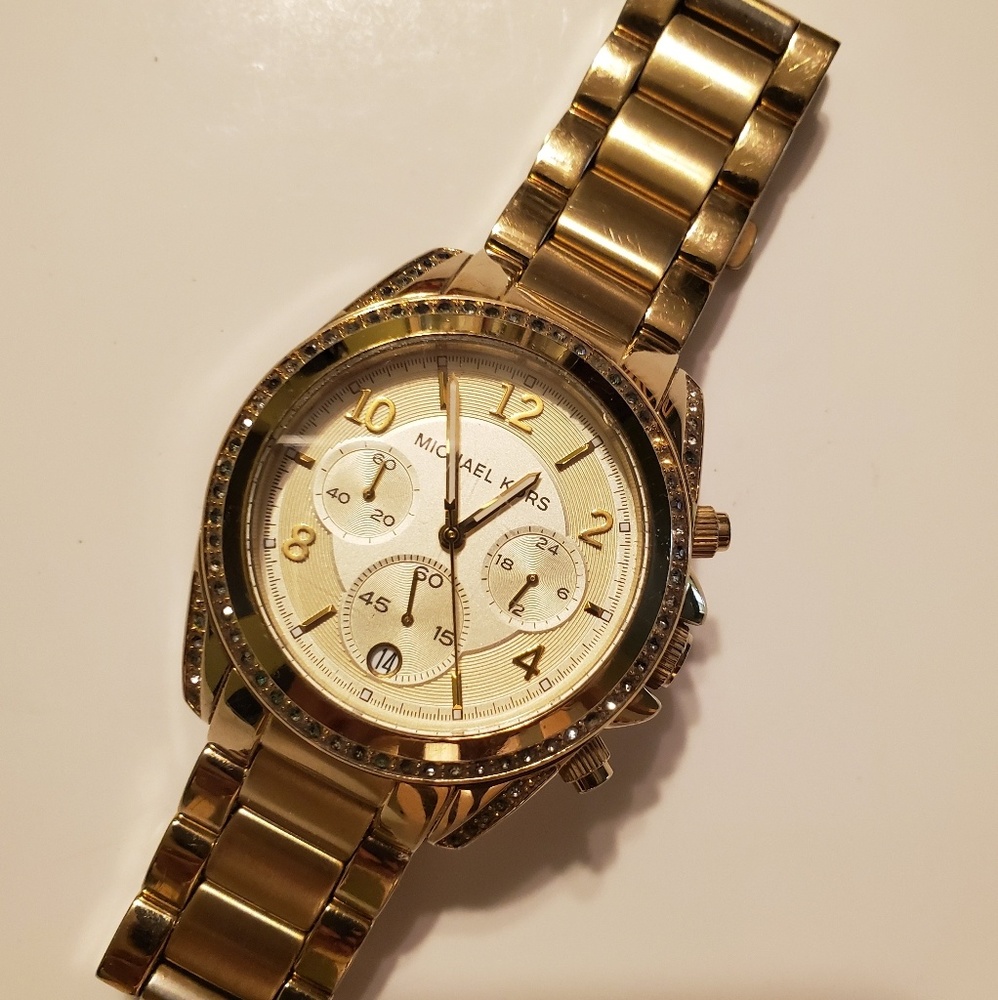 Michael Kors Goldtone Blair Chronograp